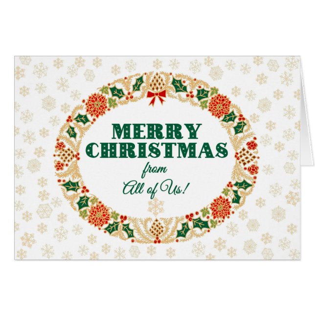 Noël Holly Wreath de All Us Snowflakes (Devant horizontal)