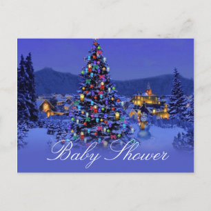 Noël, invitations à la douche nuptiale de vacances