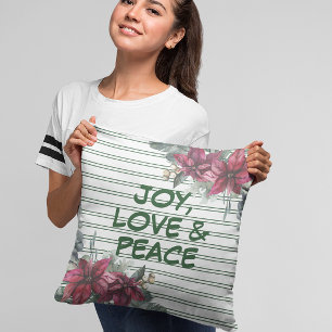 Noël Joie Amour Paix Jeu Oreiller