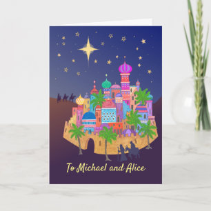 Noël Joie Bethlehem à personnaliser la carte