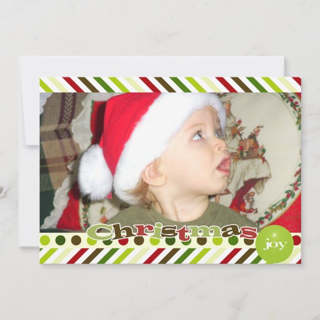 Noël Joie Carte photo de vacances (Devant)