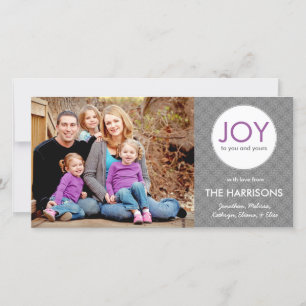 Noël Joie Carte photo de vacances