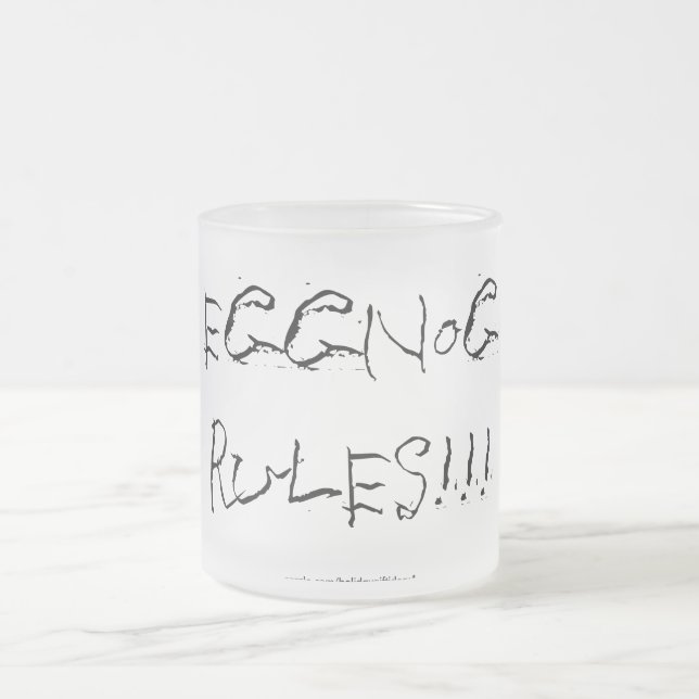 Noël "lait de poule ordonne" - la tasse en verre (Centre)
