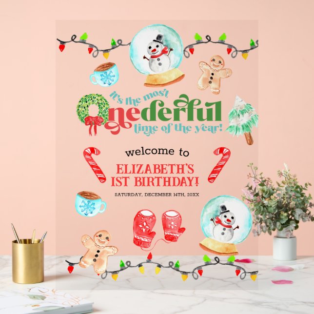 Noël le plus ONEDERFUL Premier anniversaire (Mariage)