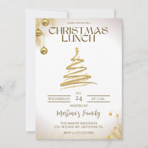 Noël Lunch Invitations Brunch de Noël