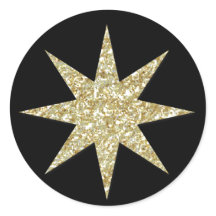 Noël Manger chrétien - autocollant rond