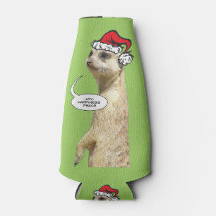 Noël Meerkat Bouteille personnalisable Glacière e