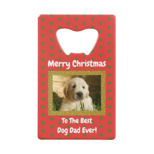 Noël Meilleur Chien Papa Jamais Pet Photo