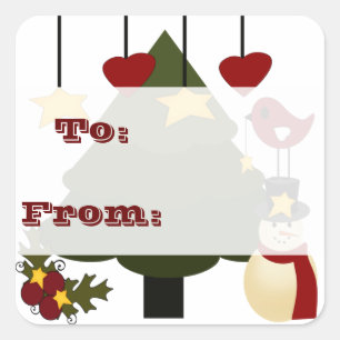 Noël mignon à : De : Tags cadeaux Stickers Étiquet