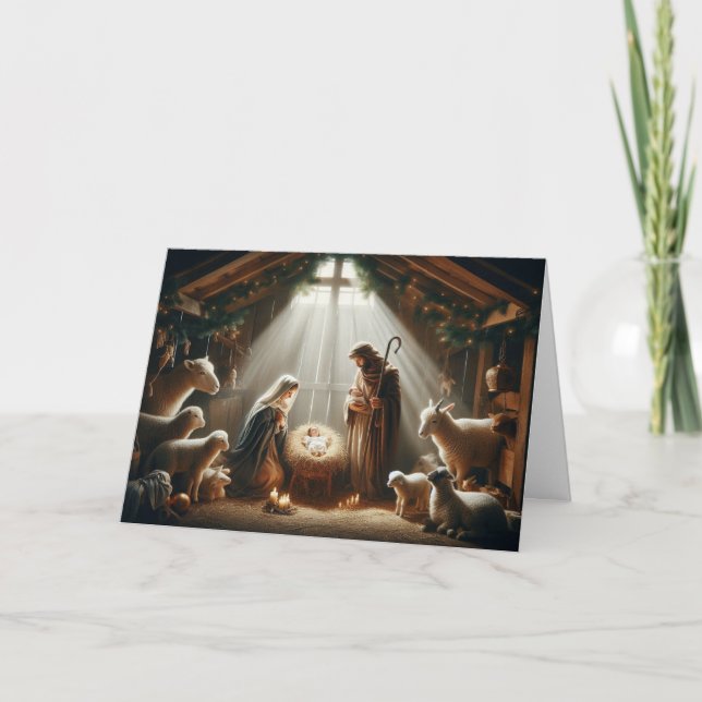 Noël Nativité Scène Noël Cartes de voeux Noël (Devant)