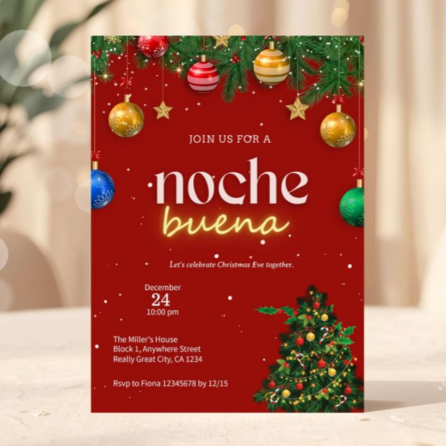 Noël Noche Buena Invitation Pasko Philippines (Créateur téléchargé)
