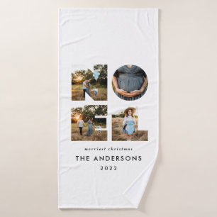 Noel Noël bold moderne 4 photo simple Holiday