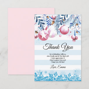 Noël, Noël, Noël, carte de remerciements