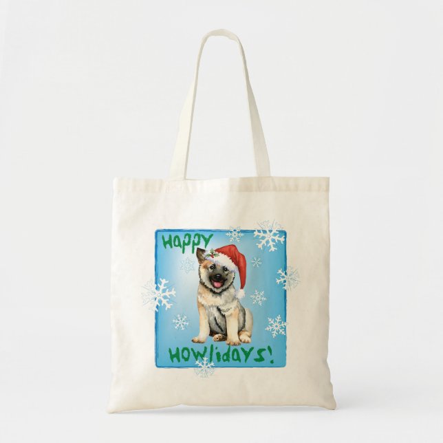 Noël norvégien Sac fourre-tout Elkhound (Devant)