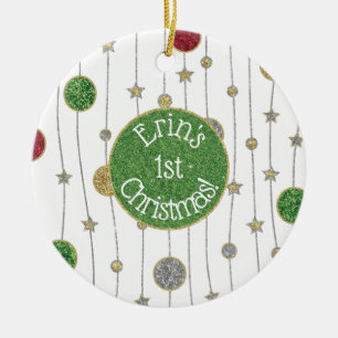 Noël "Ornements & Étoiles" Ornement Personnaliser