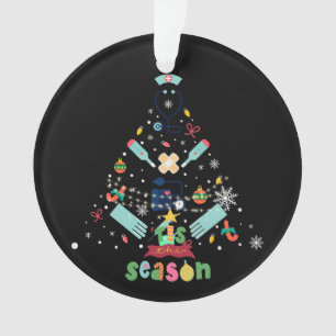 Noël, ornements Thème Santé 25 Black BG