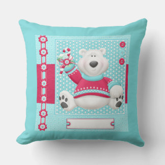 Noël Ours polaire de Noël Coussin décoratif