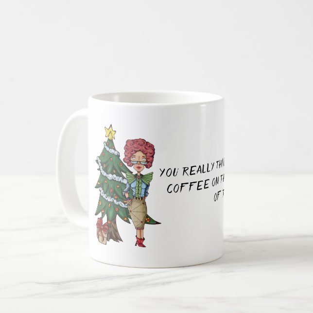 Noël Pas de café café Mug (Devant gauche)