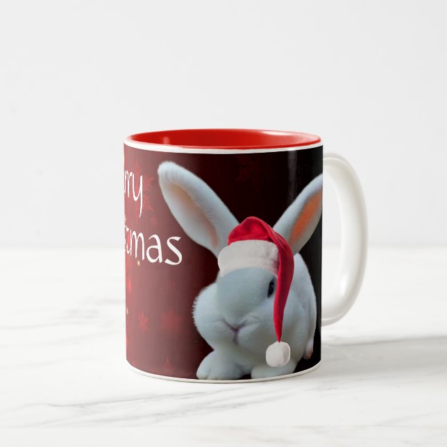 Noël Père Noël Bunny Mug (Devant droit)
