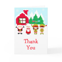 Noël Père Noël, Femme et Elfes Merci
