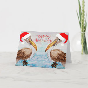 Noël Père Noël pélicans Cartes de fin de année