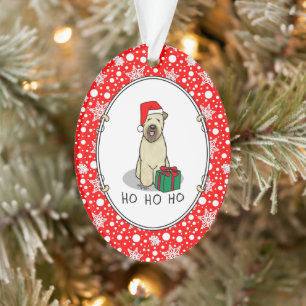 Noël Père Noël Wheaten Terrier (blé 1b2) mignonne