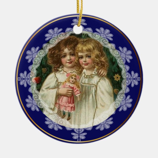 Noël personnalisé ornement Vintage (Devant)