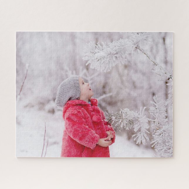 Noël | Photo personnalisée Jigsaw Puzzle cadeau (Horizontal)