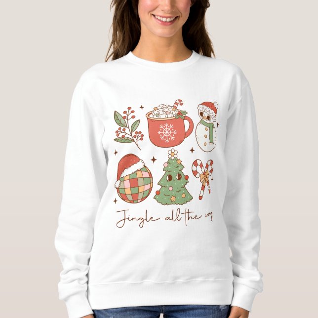 Noël pour son Sweatshirt festif mignon (Devant)