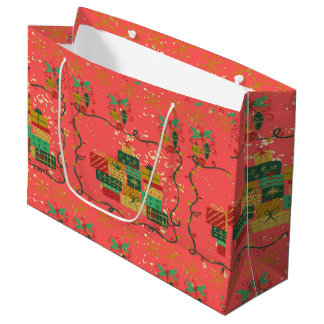 Noël présente un grand sac cadeau