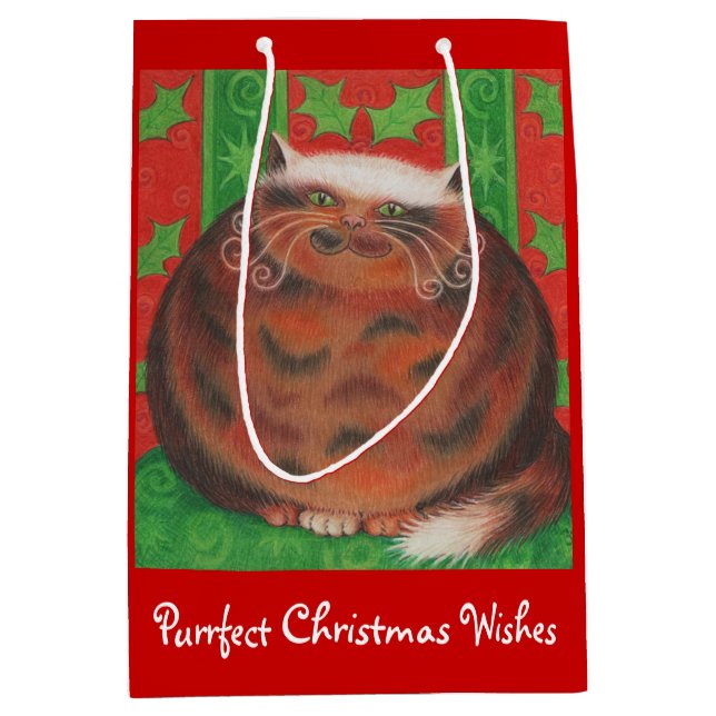 Noël Pud Noël Voeux cadeau sac rouge (Devant)
