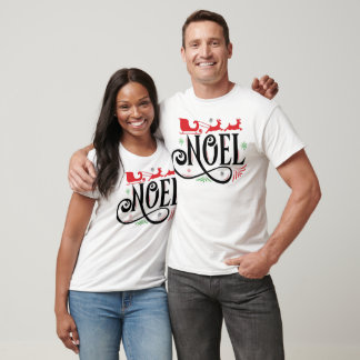 Noel Reindeer voiture T-shirt Noël, T-shirt Noël