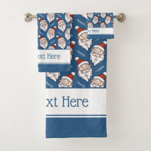 Noël rétro Santa Claus rouge blanc et bleu