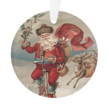Noël rétro Yule Fêtes Acrylique