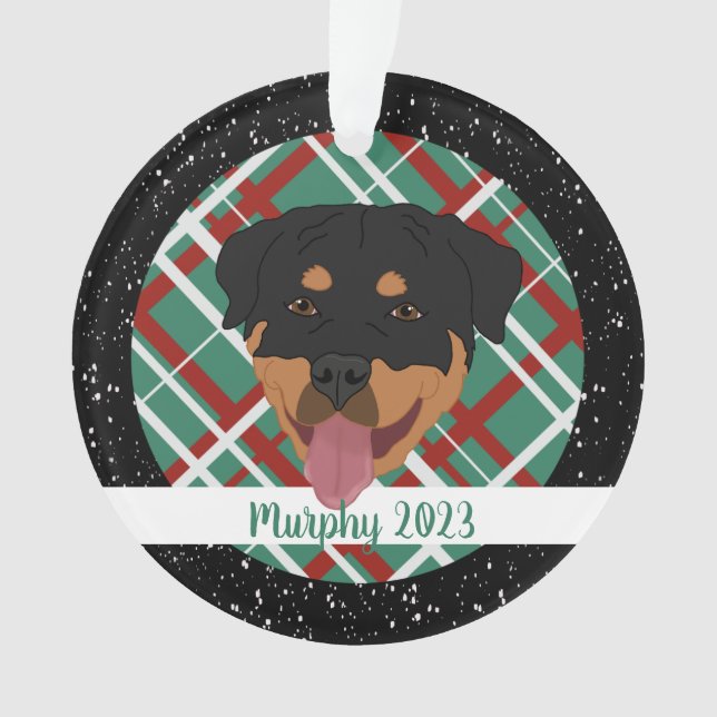 Noël Rottweiler personnalisé (devant)