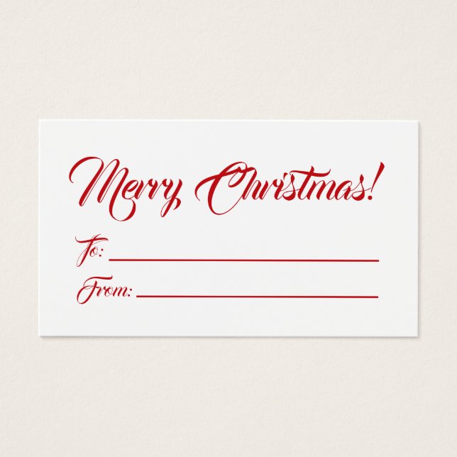Noël rouge blanc à partir de cartes de script vier (Devant)