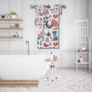 Noël Rouge et Marine Art populaire scandinave