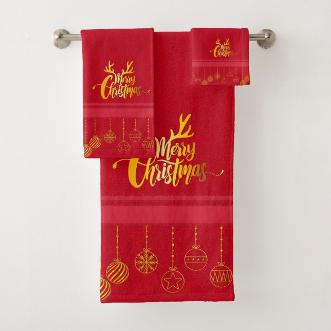 Noël rouge et or de luxe (En situation)