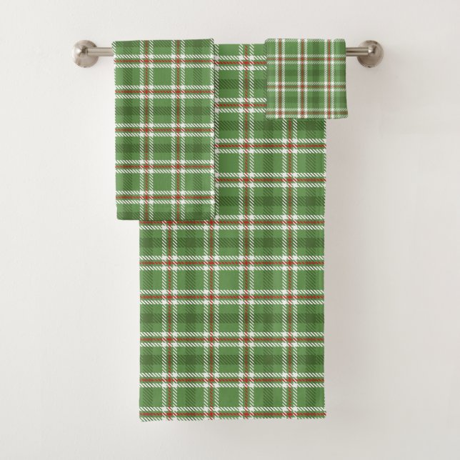 Noël Russe Green Farmhouse Pays Plaid (En situation)