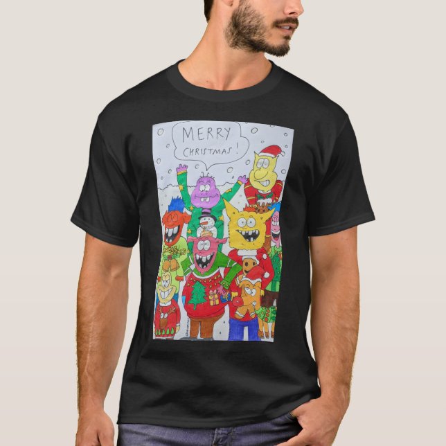 Noël s'adapte mal aux T-shirts classiques (Devant)
