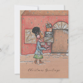 Noël Salutations Nostalgale Appartement Carte de v