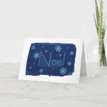 Noël Schneeflocke Cyanotype freier Raum