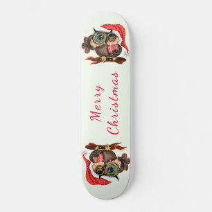 Noël Skateboard Baby Owl avec cadeau
