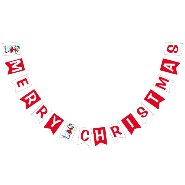 Noël Snowman et Danseuses Danseuses Drapeaux de la (Tout)