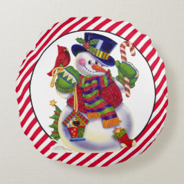 Noël Snowman Vacances tour coussin