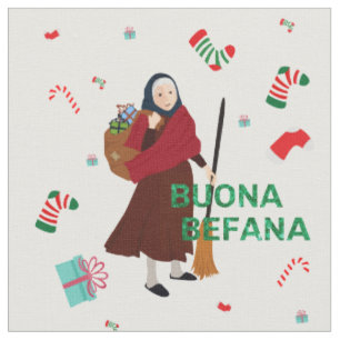noël Sorcière bouona tissu Befana