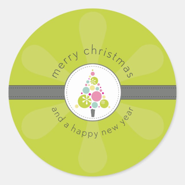 NOËL STICKER :: arbre à spotty moderne 3 (Devant)