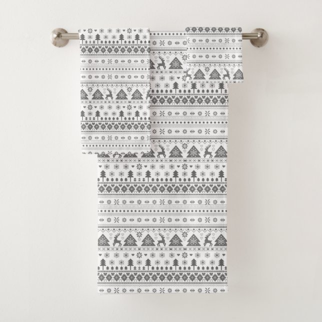 Noël traditionnel scandinave gris (En situation)