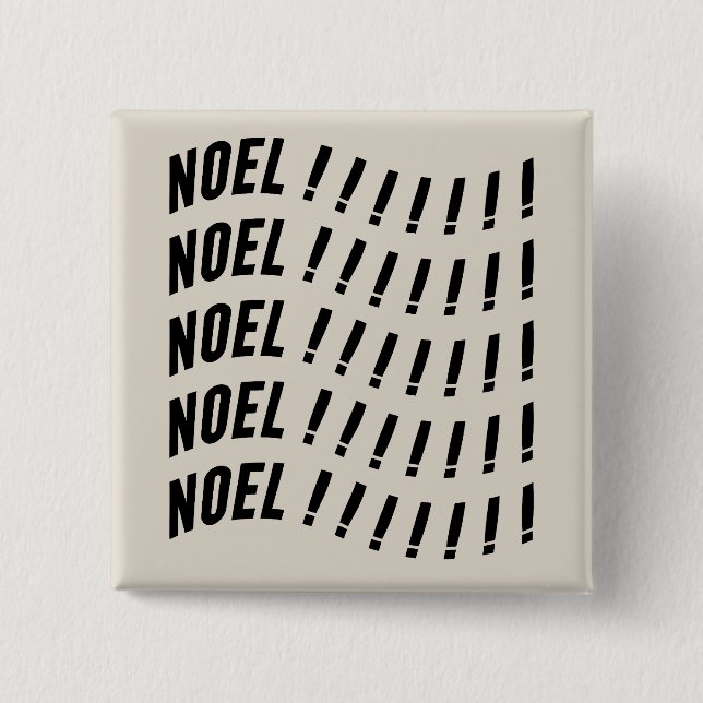 Noel Typography Button (Vorderseite)