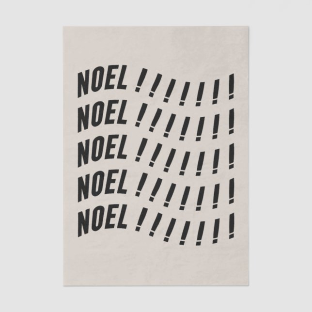 Noel Typography Seidenpapier (Vorderseite)